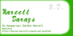 marcell darazs business card